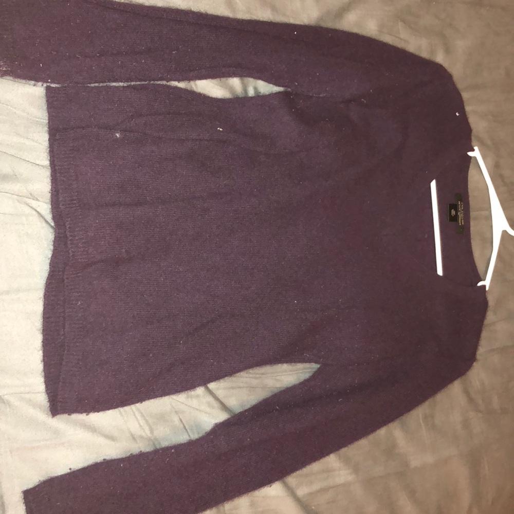 Dark purple cashmere Ann Taylor